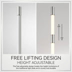 Lumi Minimal LED Slide-Open Floor Lamp