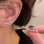 Korean Shiny Zircon Crystal Earrings