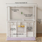 Hidden Cat Litter Box Furniture Cabinet