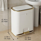 Easy-Clean Elegant Bathroom Trash Can