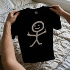 Angry Stick Figure Middle Finger T-Shirt