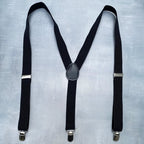 Suspenders for Men - Adjustable Y-Back 3-Clip Suspenders with 1 Inch Straps
