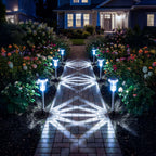 Solar Pathway Lights with Decorative Star Pattern