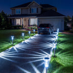 Solar Pathway Lights with Decorative Star Pattern