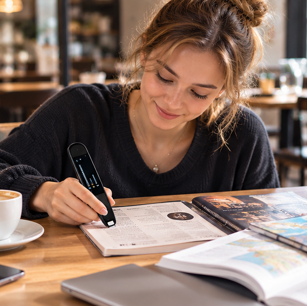 Offline Translation Pen – Intelligent Scanning Dictionary with 123-Language Translation and Point-Reading Features for Students, Teachers and Travelers