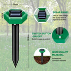 Ultrasonic Mole Repellent 4-Pack