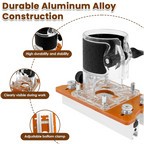 2-in-1 Woodworking Trimmer Slotting Auxiliary Positioning Bracket