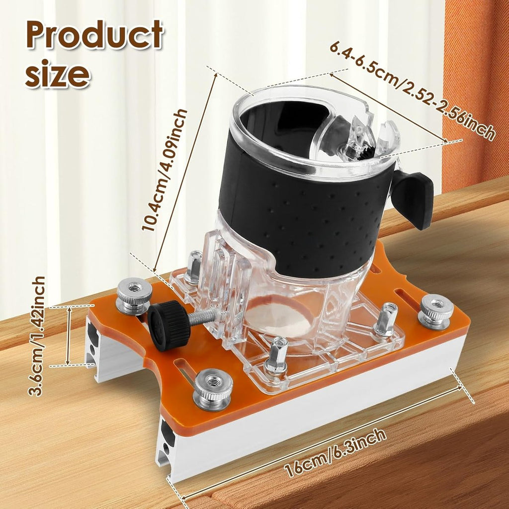 2-in-1 Woodworking Trimmer Slotting Auxiliary Positioning Bracket