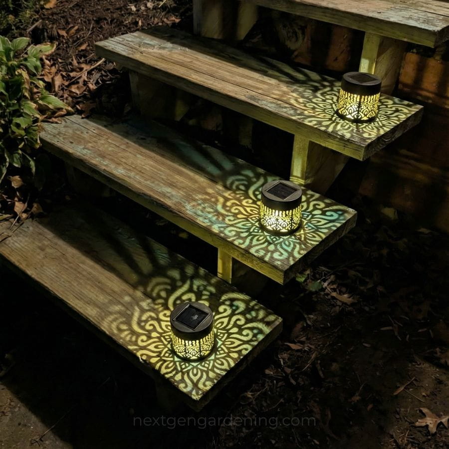 Solar Mandala Garden Light for Patio and Outdoor Decor