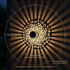 Solar Mandala Garden Light for Patio and Outdoor Decor