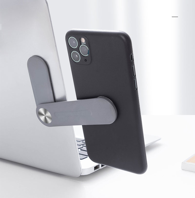 Magnetic Folding Laptop Screen Holder - Side Mount Adjustable Stand for Phone or Tablet, Elevates Your Desktop Multitasking