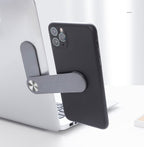 Magnetic Folding Laptop Screen Holder - Side Mount Adjustable Stand for Phone or Tablet, Elevates Your Desktop Multitasking