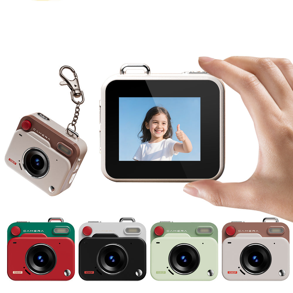 Retro Mini CCD Camera - Portable HD Keychain Digital Camera for Outdoor Travel Photography and Everyday Memory Recording