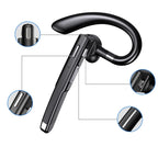 Noise-Cancelling Bluetooth Sports Headset – Waterproof Digital Display Single Ear Earbuds for Running, Calls, Gym & Daily Workouts