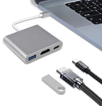 USB-C Hub Docking Station – 4-in-1 High-Definition Type-C Adapter for iPad, Phones, Computers and Game Consoles with Versatile Connectivity