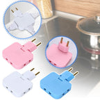 Rotating Multi Plug Socket Adapter – 3 In 1 180° Wireless EU Converter Electrical Extension Power Outlet Solution.