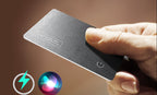 Wireless Tracking Card Wallet – Smart Rechargeable Locator Card with Find My Compatibility for iPhone Devices, Slim Anti-Lost Everyday Wallet