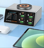 Fast Charging Station – 140W USB 8-Port Smart Charger for Multiple Android Phones and Devices at Home, Office, Hotels, Restaurants and Travel