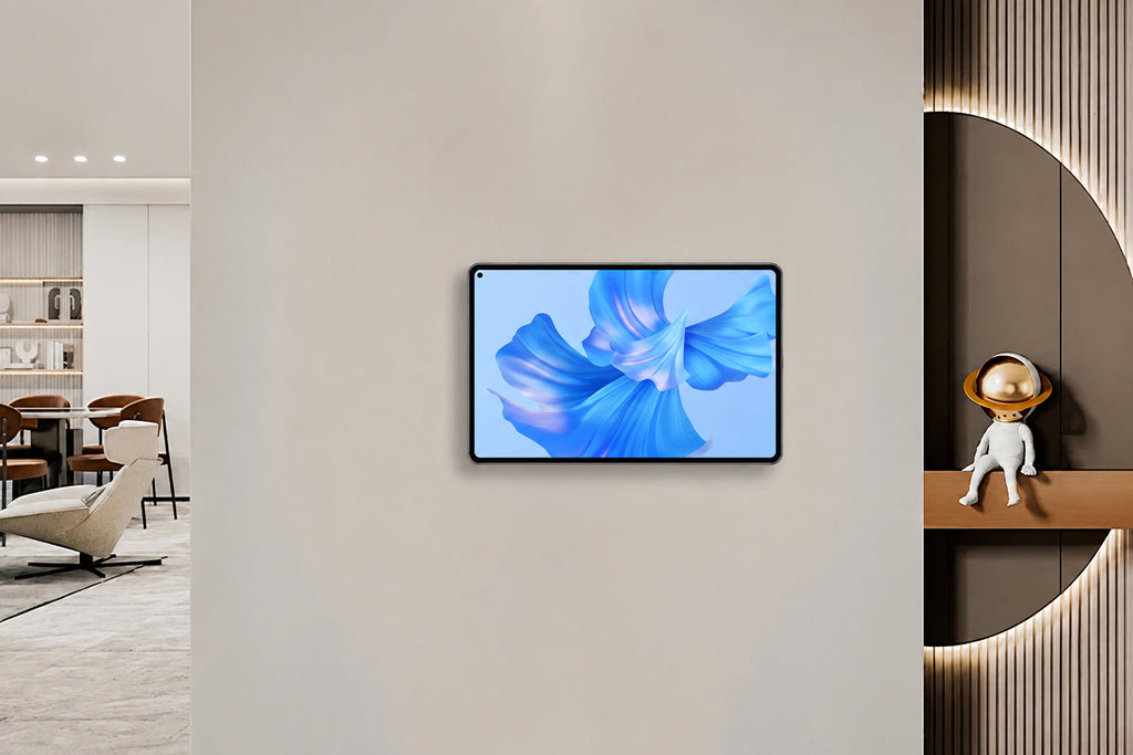 Magnetic Wall Tablet Holder – USB-C Wireless Charging Dock and Smart Home Control Panel Mount for Android Tablets and iPad Displays