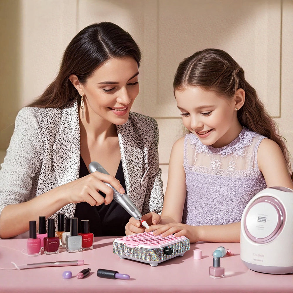 Professional Nail Dust Collector – Powerful Vacuum Fan with Filter Pad and Stepless Speed Control for Clean Nail Workstations