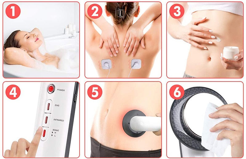 Body Sculpting Machine – 3-in-1 Handheld Body Massager Beauty Device for Belly, Waist, Arms, Legs and Butt Toning