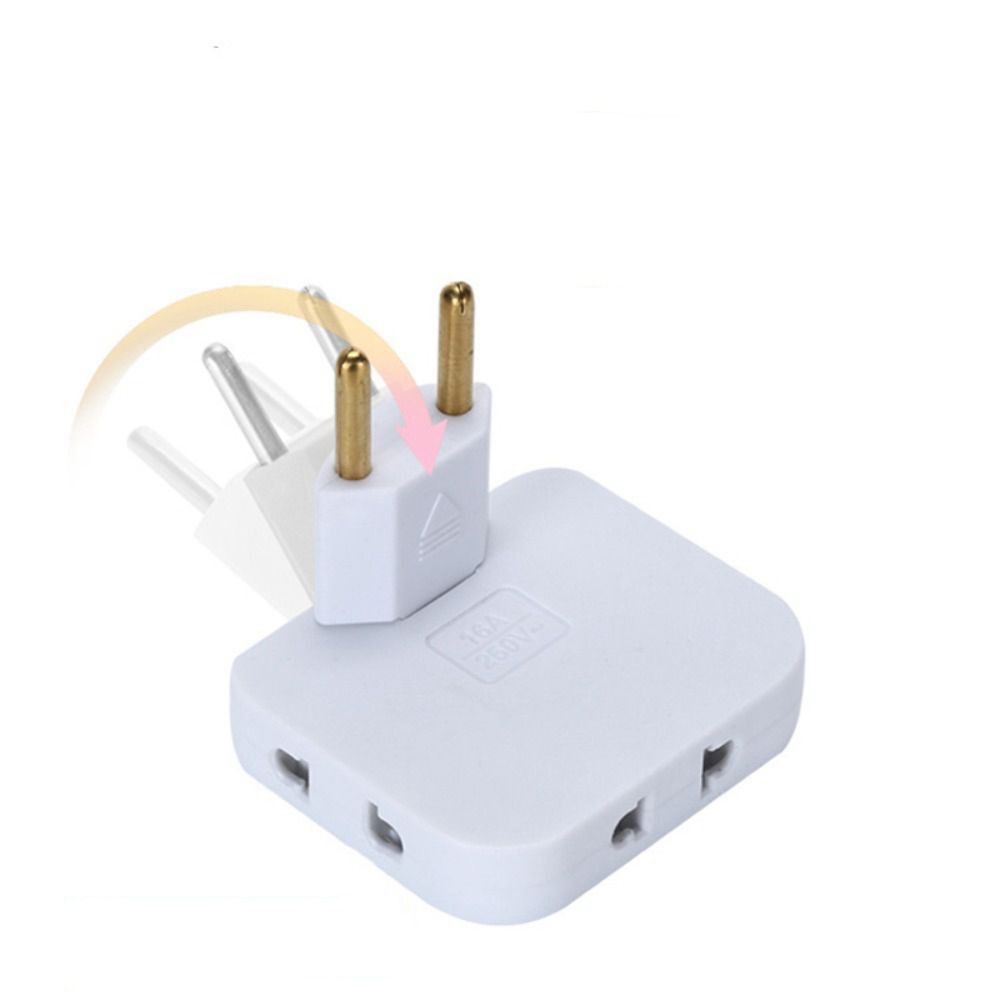 Rotating Multi Plug Socket Adapter – 3 In 1 180° Wireless EU Converter Electrical Extension Power Outlet Solution.