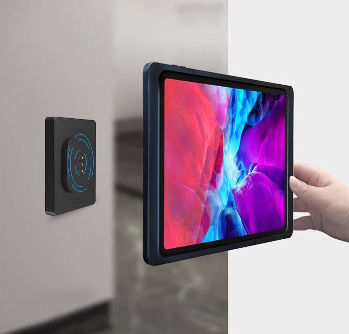 Magnetic Wall Tablet Holder – USB-C Wireless Charging Dock and Smart Home Control Panel Mount for Android Tablets and iPad Displays