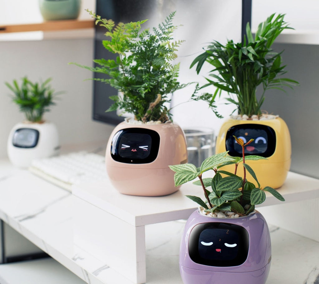 Smart AI Planter Pot- Intelligent App-Connected Gardening System for Plant Enthusiasts, Ideal Tech Gift for Christmas or Holidays