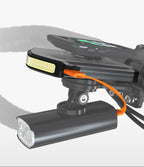 Rechargeable Bicycle Headlight - 5000mAh USB Type-C Cycling Light with High Brightness for Night Riding and Safety Visibility