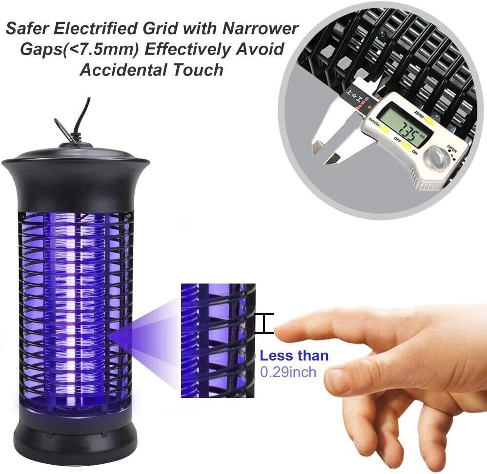 Electric Bug Zapper UV Light Mosquito Killer Lamp for Indoor & Outdoor Use