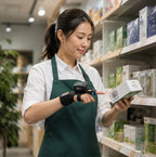 Wearable Bluetooth Barcode Scanner – Wireless Finger Glove Scanner for 1D QR Codes, Warehouses and Inventory Management