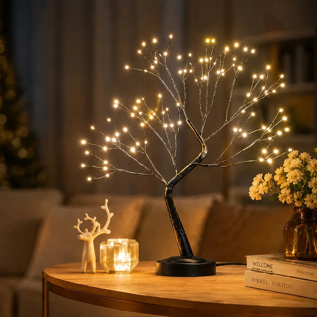 108 LED Fairy Light Tree Lamp with 6-Hour Timer
