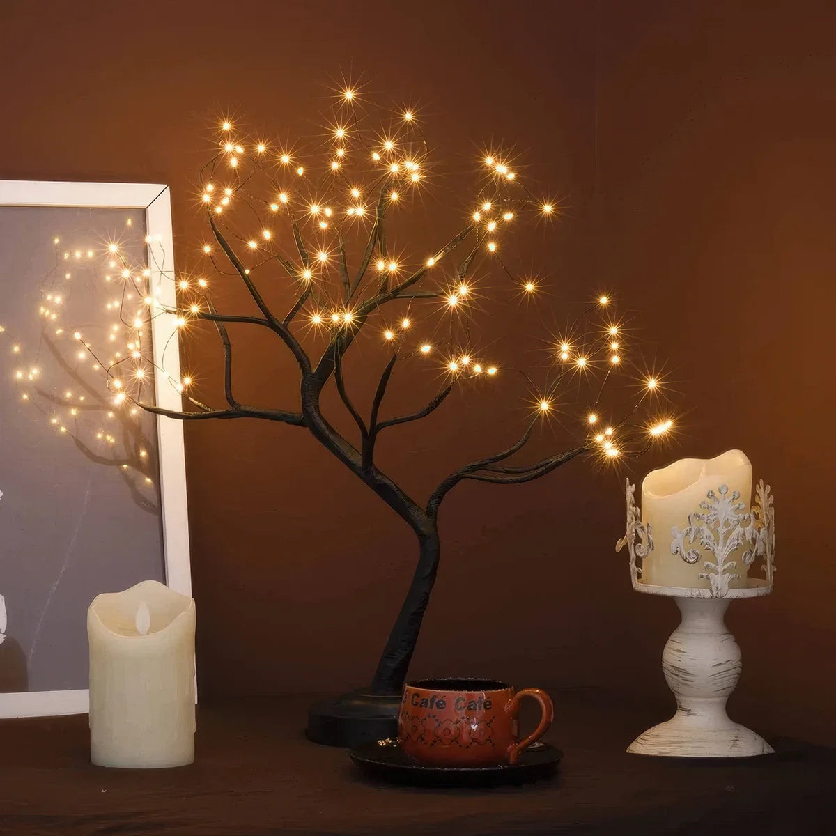 108 LED Fairy Light Tree Lamp with 6-Hour Timer