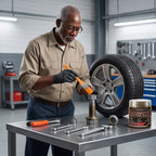 High-Temp Copper Grease 1400°C – Anti-Seize Lubricant for Car Brakes, Exhausts, Spark Plugs and Bolts with Convenient Applicator Brushes