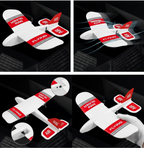 Foam Fixed Wing Mini RC Glider Airplane – Remote Control KF606 Aircraft Toy with Hand Launch Design for Outdoor Flying Fun