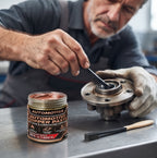 High-Temp Copper Grease 1400°C – Anti-Seize Lubricant for Car Brakes, Exhausts, Spark Plugs and Bolts with Convenient Applicator Brushes