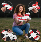 Foam Fixed Wing Mini RC Glider Airplane – Remote Control KF606 Aircraft Toy with Hand Launch Design for Outdoor Flying Fun