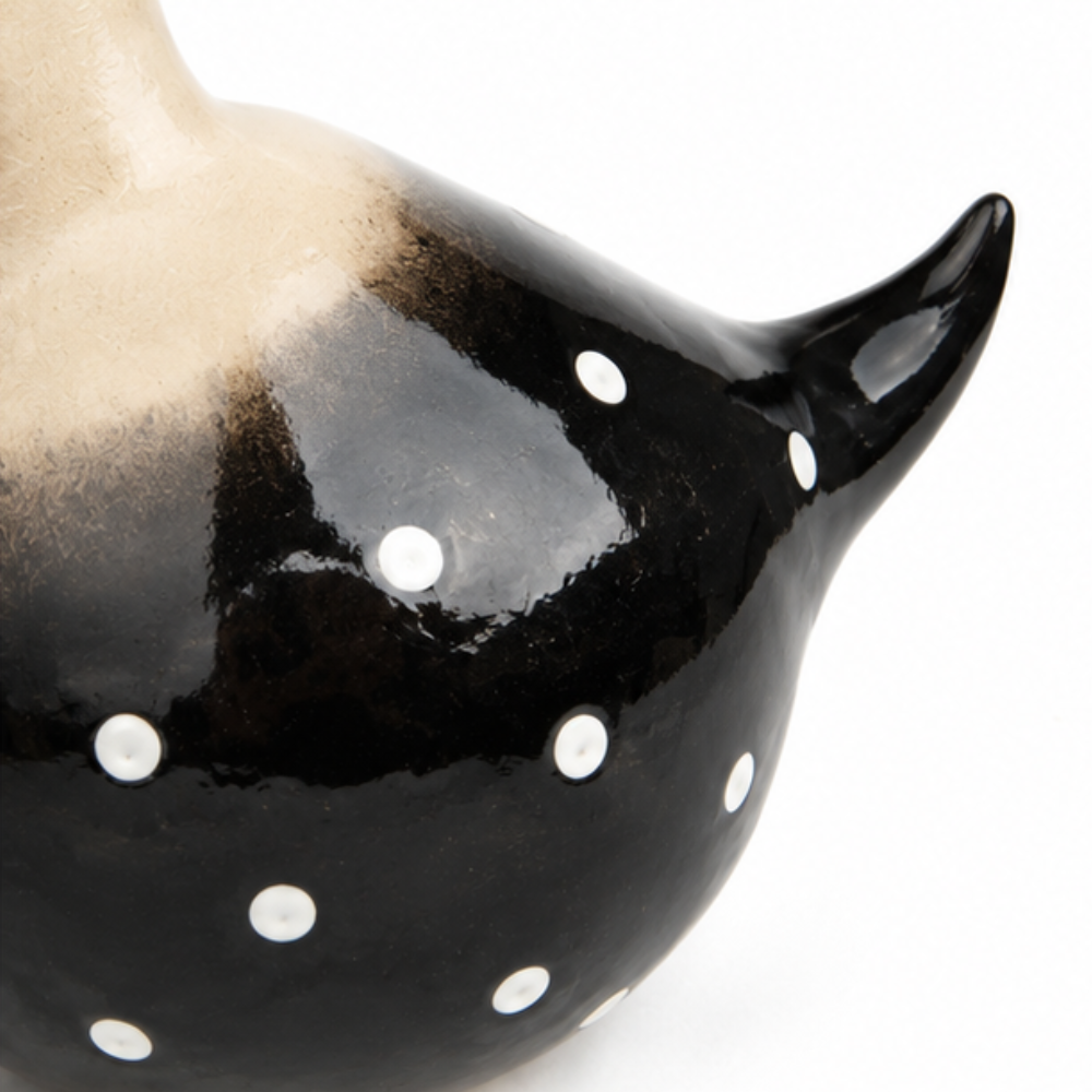 Hand-Painted Resin Chicken Garden Decor with Dangling Legs