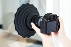 Silicone Camera Lens Hood - Anti Reflective Foldable Lens Shade for DSLR Cameras, Compatible with Multiple Lens Sizes