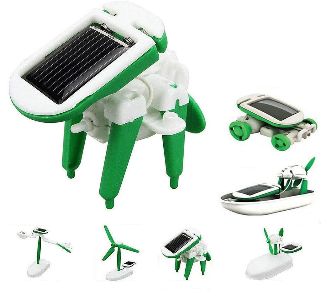 DIY Solar Robot Kit – Creative 6-in-1 STEM Science Experiment Toy Enhancing Assembly Skills and Renewable Energy Learning for Kids