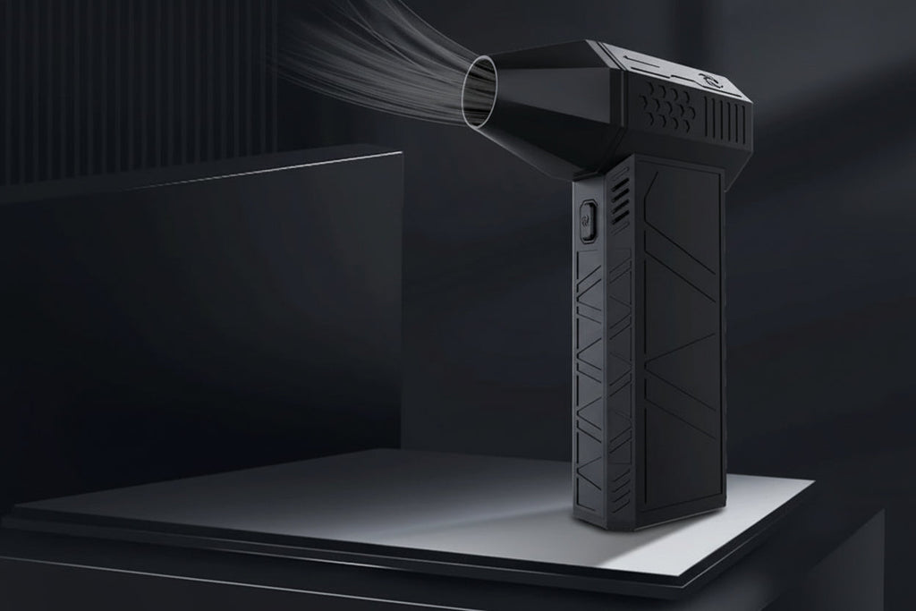 High Speed Turbo Fan - Rechargeable Handheld Outdoor Cooling Fan with Powerful Airflow, Portable Mini Fan for Travel and Car Use