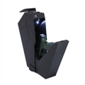 Fingerprint Gun Safe Box – 3-in-1 Anti-Theft Pistol Lock Box with Password, Key Access & Portable Security Protection