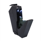 Fingerprint Gun Safe Box – 3-in-1 Anti-Theft Pistol Lock Box with Password, Key Access & Portable Security Protection