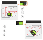 5 Line Laser Level Tool - Self Leveling Cross Line Laser with Red and Green Beam, Professional Measuring Tool for Construction and DIY Projects