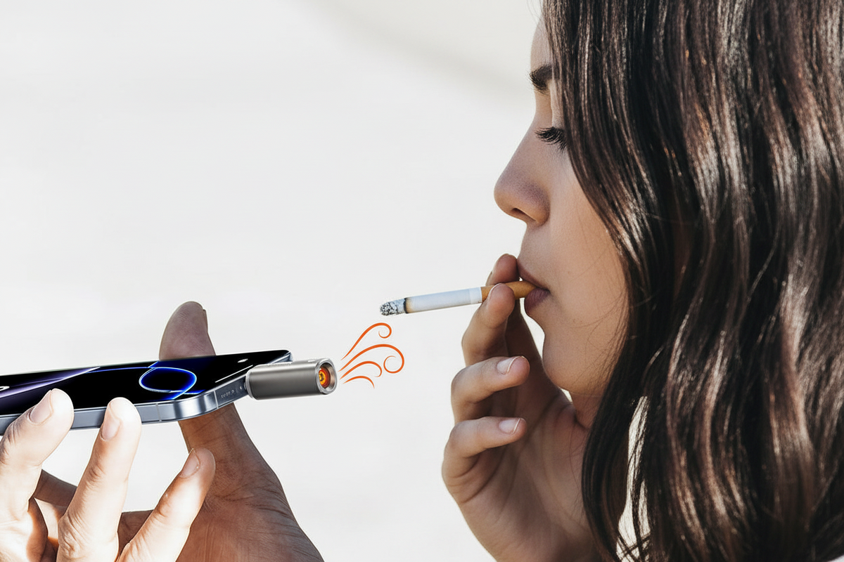 Type-C Electric Lighter – Portable Flameless Windproof Cigarette Lighter with Fast Ignition, USB Rechargeable Design for Travel and Outdoor Use