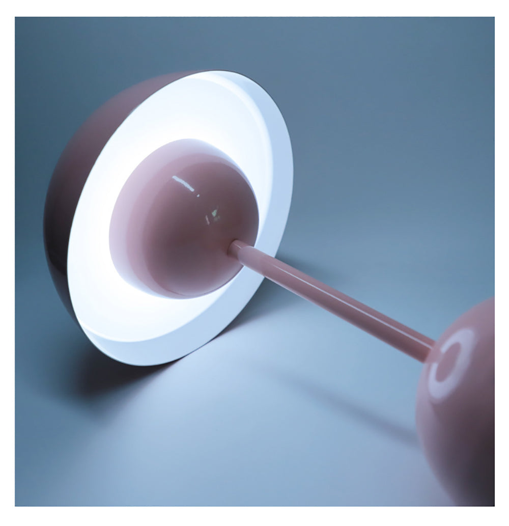 Creative Bedroom Minimalist Mushroom Shaped LED Table Lamp – Bedside Study Office Desk Light with Modern Flower Bud Design for Kids Room Decor