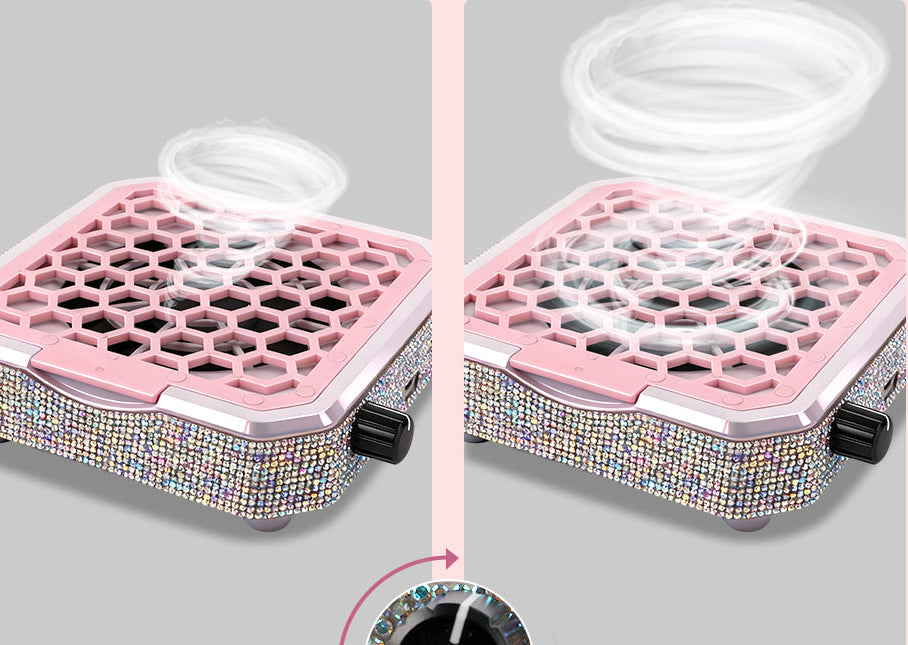 Professional Nail Dust Collector – Powerful Vacuum Fan with Filter Pad and Stepless Speed Control for Clean Nail Workstations
