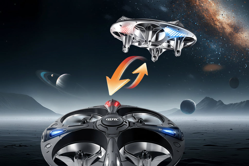 Hovering Mini UFO RC Drone – LED Light Quadcopter with Altitude Hold and Anti-Collision, Fun Remote Control Toy for Kids and Beginners