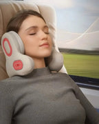 Music Wireless Bluetooth U-Shape Massage Pillow – Vibration Headrest with Noise Reduction for Home, Office, Car & Travel Comfort Support