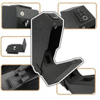 Fingerprint Gun Safe Box – 3-in-1 Anti-Theft Pistol Lock Box with Password, Key Access & Portable Security Protection